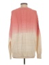 Umgee Color Block Pink Pullover Sweater Size S - photo 2