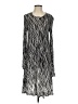 BCBGMAXAZRIA Graphic Silver Casual Dress Size S - photo 1