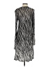 BCBGMAXAZRIA Graphic Silver Casual Dress Size S - photo 2