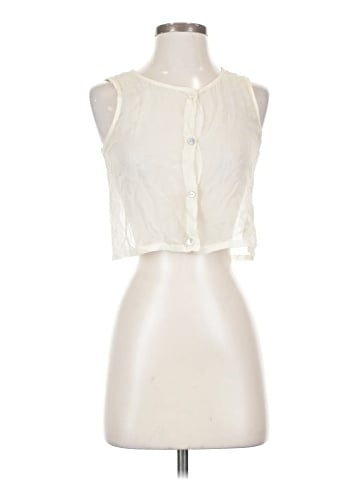 DONNI Sleeveless Silk Top (view 1)