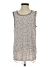 Jennifer Lopez 100% Polyester Silver Sleeveless Blouse Size S - photo 1