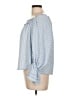 Max Studio 100% Polyester Blue 3/4 Sleeve Blouse Size L (estimated) - photo 5