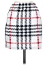 Shein Checkered-gingham White Casual Skirt Size 4 - photo 2
