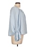 Max Studio 100% Polyester Blue 3/4 Sleeve Blouse Size L (estimated) - photo 4