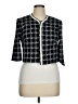 Maya Brooke Houndstooth Black Jacket Size 16 - photo 1