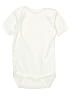 Laughing Giraffe 100% Polyester Solid Ivory Short Sleeve Onesie Size 12-18 mo - photo 2
