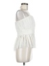 Express 100% Polyester Ivory Sleeveless Blouse Size M - photo 4