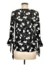Ann Taylor Black 3/4 Sleeve Blouse Size S - photo 2