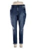 Morgan & Walker Hearts Blue Jeans Size 18 - photo 1