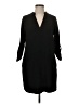 Lush Solid Black Casual Dress Size S - photo 1