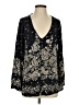 Billabong 100% Rayon Black Long Sleeve Blouse Size S - photo 1