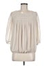 Max Edition 100% Polyester Ivory 3/4 Sleeve Blouse Size M - photo 1