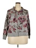 Maurices Floral Gray Zip Up Hoodie Size XXL - photo 1