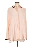 Old Navy 100% Rayon Color Block Pink Long Sleeve Blouse Size L - photo 1