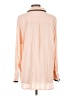 Old Navy 100% Rayon Color Block Pink Long Sleeve Blouse Size L - photo 2