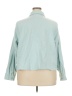 Lane Bryant 100% Cotton Teal Jacket Size 22 - 24 Plus - photo 2