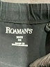 Roaman's Solid Black Active Pants Size 30 (3X) - photo 4