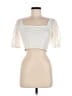 Zara Ivory Short Sleeve Top Size M - photo 1
