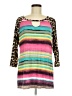 Heimish U.S.A Pink Brown 3/4 Sleeve Top Size M - photo 1
