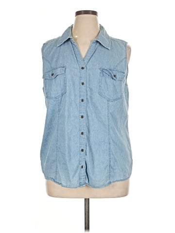 Style&Co Denim Vest (view 1)