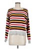 Moodie Stripes Silver Pullover Sweater Size M - photo 1