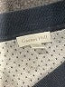 Garnet Hill 100% Pima Cotton Polka Dots Blue Gray Pullover Sweater Size M - photo 7