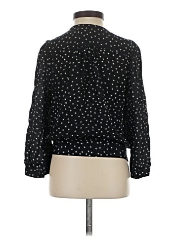 Madewell 3/4 Sleeve Silk Top (view 2)