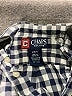 Chaps 100% Cotton Checkered-gingham Blue Short Sleeve Button-Down Shirt 18-24 MO / 24 MO - photo 3