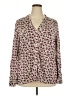 Torrid 100% Polyester Purple Long Sleeve Blouse Size 2X Plus (2) - photo 1