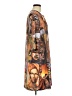 Notations Print Brown Casual Dress Size M - photo 4