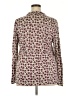 Torrid 100% Polyester Purple Long Sleeve Blouse Size 2X Plus (2) - photo 2