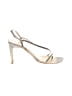 Vera Wang Metallic Silver Ivory Sandals Size 8 1/2 - photo 1