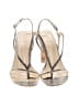 Vera Wang Metallic Silver Ivory Sandals Size 8 1/2 - photo 2