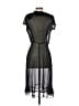 MSK 100% Polyester Polka Dots Black Cocktail Dress Size 6 - photo 2