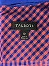 Talbots Checkered-gingham Burgundy Long Sleeve Button-Down Shirt Size 12 - photo 7
