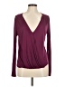 Lanston 100% Modal Burgundy Long Sleeve Top Size M - photo 1