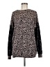Assorted Brands Animal Print Brown Pullover Sweater Size M - photo 1