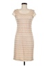 Sharagano Chevron-herringbone Tan Casual Dress Size 6 - photo 1