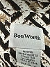 BonWorth Animal Print Silver 3/4 Sleeve Blouse Size L - photo 7