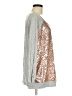 Bibi Metallic Silver Gray Long Sleeve Top Size M - photo 4