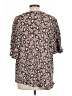 Bombom Brown Short Sleeve Blouse Size L - photo 2