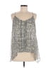 MNG Suit 100% Polyester Silver Sleeveless Blouse Size S - photo 1