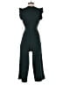 DRA 100% Polyester Solid Green Jumpsuit Size S - photo 2