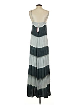 knee length dresses for ladies Tie dye V Neck Maxi Dress Fuchsia - Casual Loose fit Resort Dress main image 1