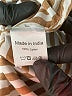 Wray 100% Cotton Stripes Brown 3/4 Sleeve Button-Down Shirt Size S - photo 8