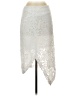 BCBGMAXAZRIA 100% Polyester Silver White Formal Skirt Size S - photo 1