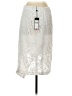 BCBGMAXAZRIA 100% Polyester Silver White Formal Skirt Size S - photo 2