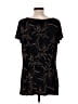 I.N. Studio Black Short Sleeve Blouse Size 10 - photo 2