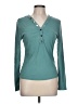 Shein Teal Long Sleeve Henley Size 12 - photo 1