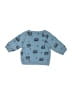 Rabbit Bear Print Blue Pullover Sweater 9-12 MO / 12 MO - photo 2